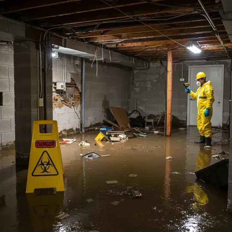 Flooded Basement Electrical Hazard in Maple Plain, MN Property